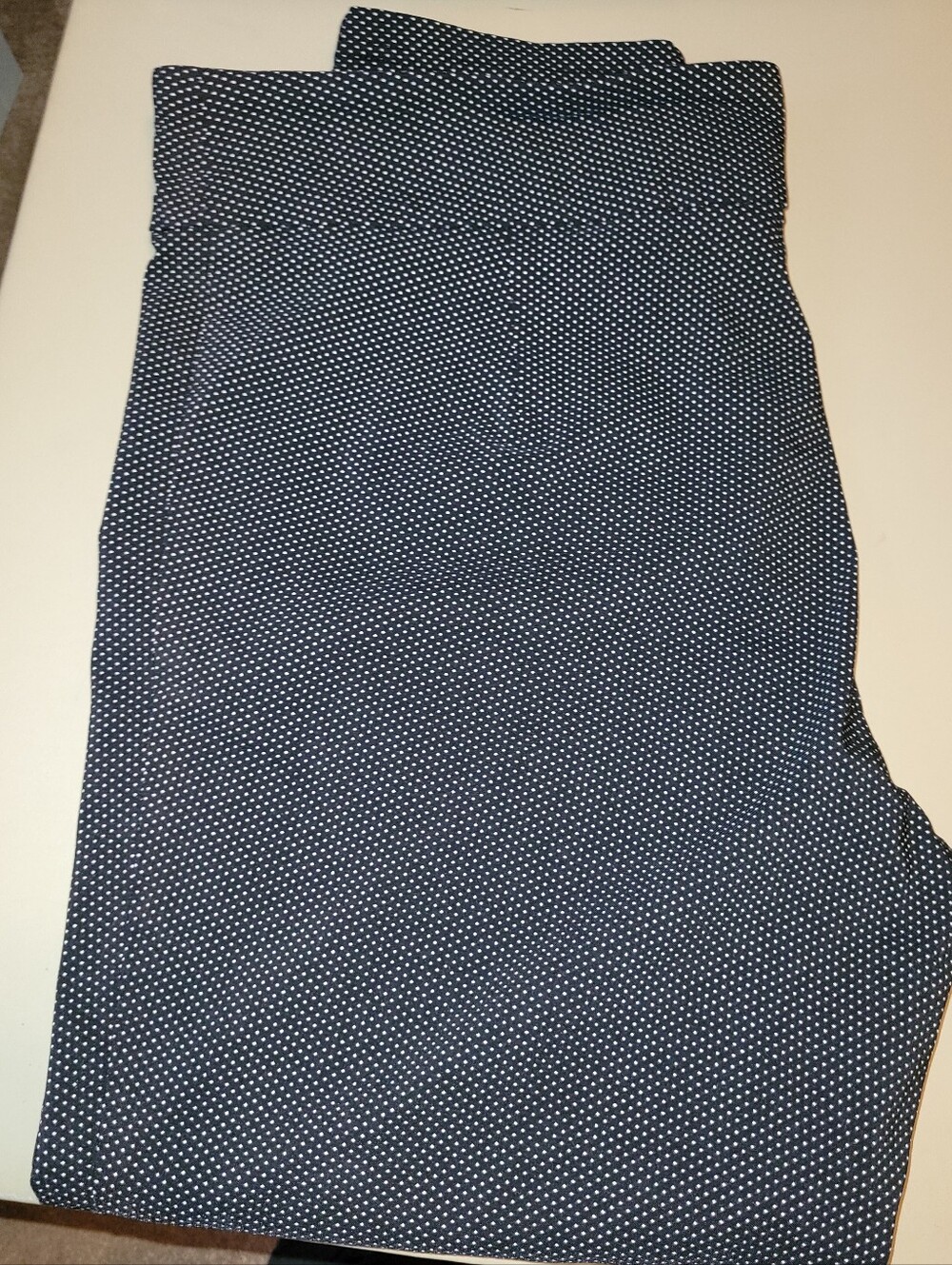 Just Be Black Pants with White Micro Polka Dot Print. Size 3X - Picture 2 of 6